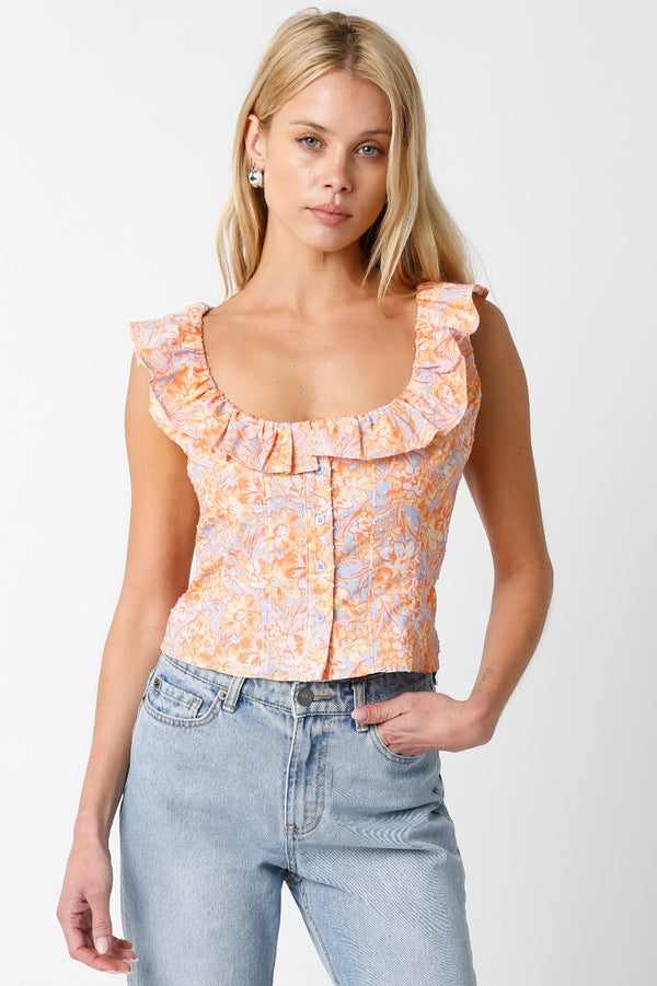 Olivaceous Isabella Top