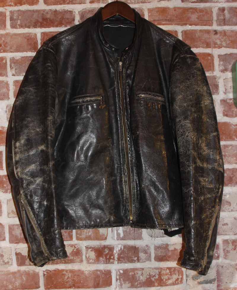 1960's Brooks Leather Cafe Racer Motorcycle Jacket