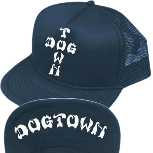 Dogtown Cross Letters Mesh Flip Hat