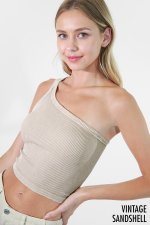 Nikibiki One Shoulder Crop Top