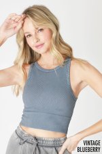 Nikibiki Chevron Highneck Crop Top