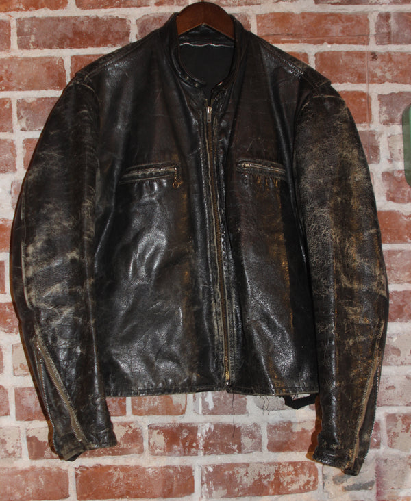 1960's Brooks Leather Cafe Racer Motorcycle Jacket