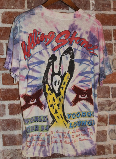 1994 Tie Dye Voodoo Lounge Rolling Stones Concert Shirt