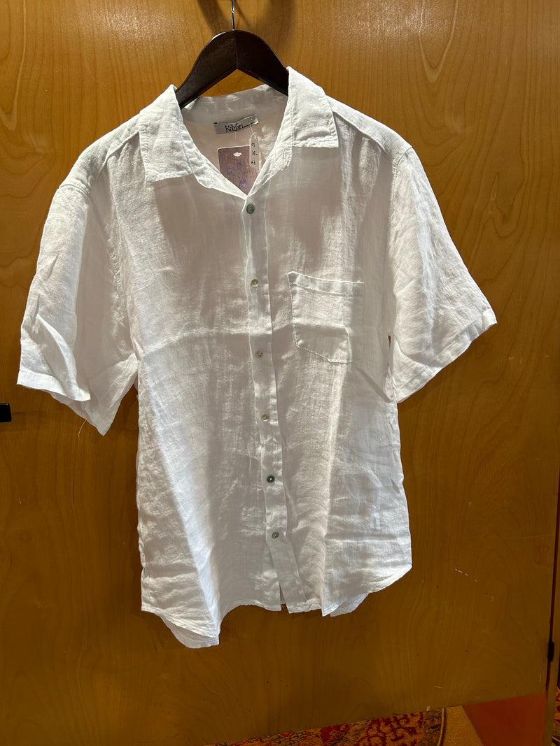 MENS Meo Meli Short Sleeve Linen shirt