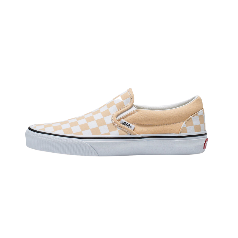 Vans Color Theory Honey Peach/White Checkerboard Slip On Shoe