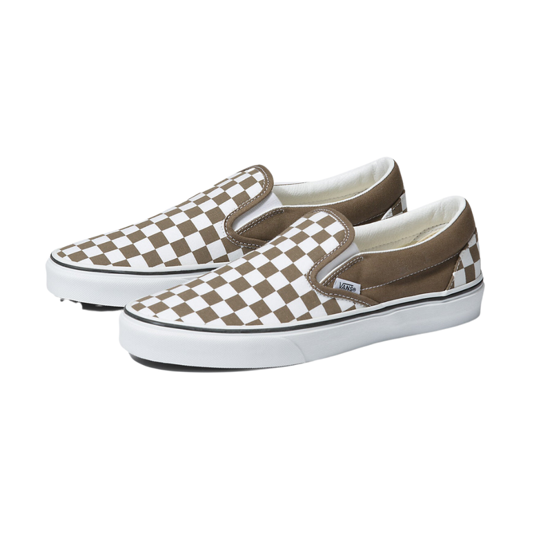 Vans Walnut Color Theory Checkerboard Slip On Shoe