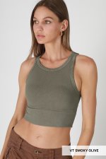 Nikibiki Chevron Highneck Crop Top