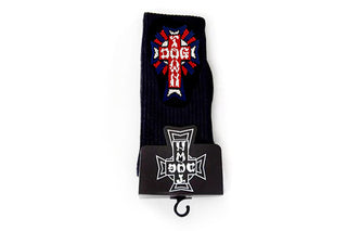 Dogtown Men's COLOR Cross Logo Crew Socks