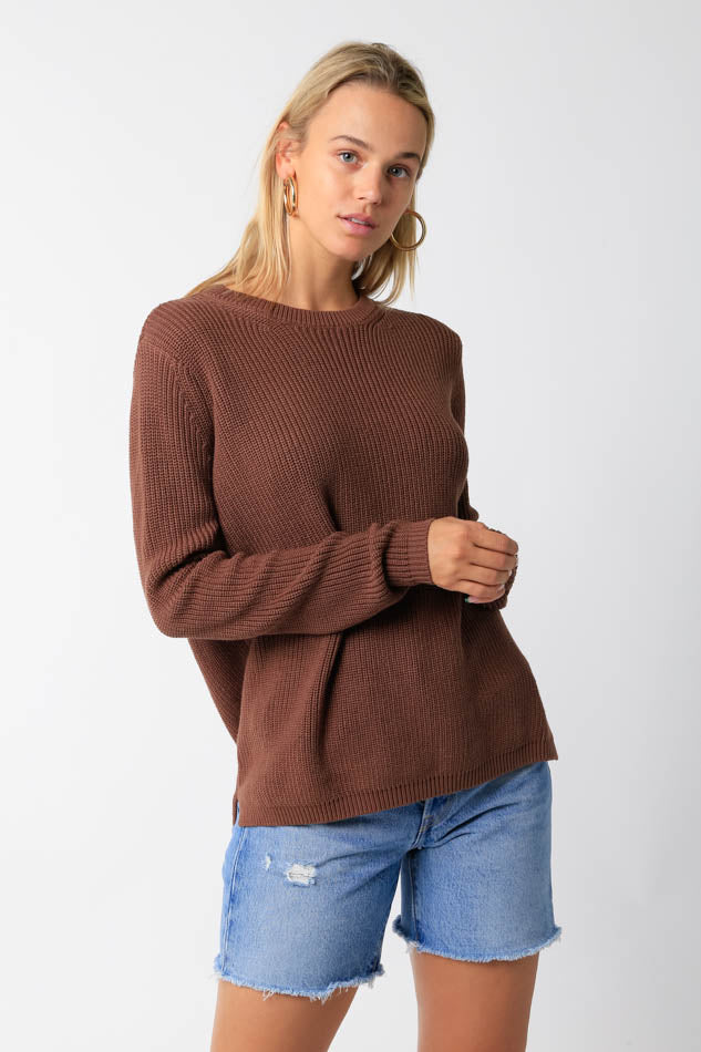 Olivaceous Abbie Cotton Sweater