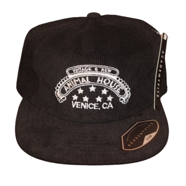 Animal House Corduroy Buckle Strapback Hat
