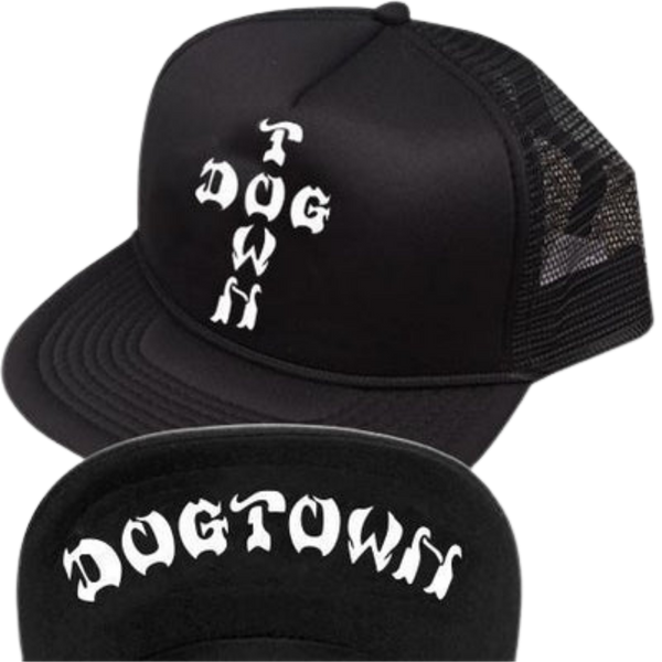 Dogtown Cross Letters Mesh Flip Hat