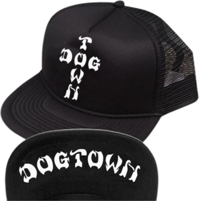 Dogtown Cross Letters Mesh Flip Hat