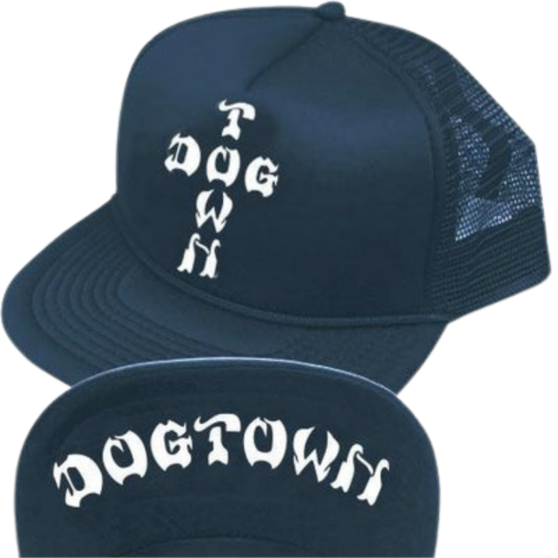 Dogtown Cross Letters Mesh Flip Hat