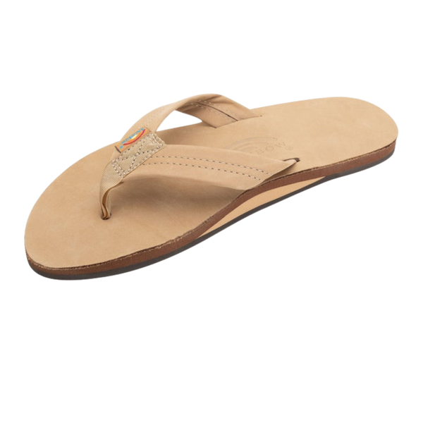Rainbow Women's Sandal Single Layer Leather with Arch Support