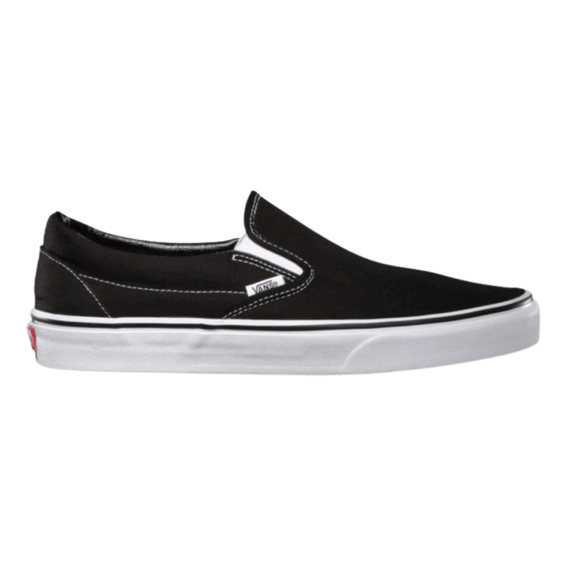 Classic black and white slip on vans 2025