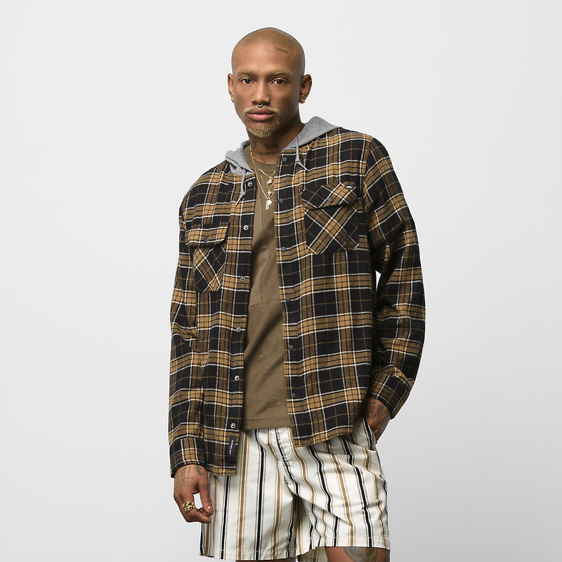 Vans  Parkway Hooded Button down Flannel Shirt